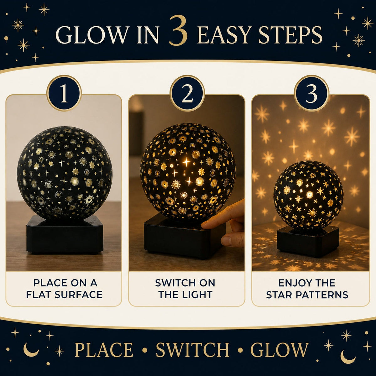 Galaxy themed projector night light.